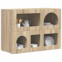 Aparador Roble Sonoma 80.5 x 35 x 59 cm Madera de ingeniería en Aparadores | Comprar online en Foro24