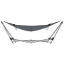 Hamaca con soporte plegable gris de vidaXL, Hamacas - Ref: Foro24-44366, Precio: 99,60 €, Descuento: %
