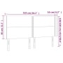 LED-Kopfteil aus dunkelblauem Samt, 163 x 16 x 118/128 cm von , Kopf- und Fußteile - Ref: Foro24-3123966, Preis: 133,68 €, Ra...