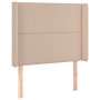 Kopfteil mit LED-Cappuccino-Kunstleder 93x16x118/128cm von , Kopf- und Fußteile - Ref: Foro24-3123991, Preis: 79,18 €, Rabatt: %