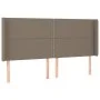 Headboard with LED in taupe gray fabric 183x16x118/128 cm by , Headboards and footboards - Ref: Foro24-3123926, Price: 106,79...
