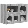 Aparador Gris Sonoma 80.5 x 35 x 59 cm Madera de ingeniería en Aparadores | Comprar online en Foro24