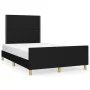 Bed frame with black fabric headboard 120x200 cm by , Beds and slatted bases - Ref: Foro24-3124962, Price: 169,25 €, Discount: %