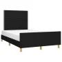 Bed frame with black fabric headboard 120x200 cm by , Beds and slatted bases - Ref: Foro24-3124962, Price: 169,25 €, Discount: %