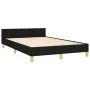 Bed frame with black fabric headboard 120x200 cm by , Beds and slatted bases - Ref: Foro24-3124962, Price: 169,25 €, Discount: %