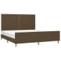 Bed frame with brown fabric headboard 180x200 cm by , Beds and slatted bases - Ref: Foro24-3124995, Price: 207,96 €, Discount: %