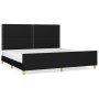 Bed frame with black fabric headboard 200x200 cm by , Beds and slatted bases - Ref: Foro24-3125002, Price: 242,19 €, Discount: %
