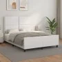 Estructura de cama cabecero cuero sintético blanco 140x190 cm de , Camas y somieres - Ref: Foro24-3125507, Precio: 215,73 €, ...