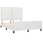 Estructura de cama cabecero cuero sintético blanco 140x200 cm de , Camas y somieres - Ref: Foro24-3125513, Precio: 237,16 €