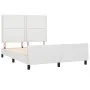 White synthetic leather headboard bed frame 140x200 cm by , Beds and slatted bases - Ref: Foro24-3125513, Price: 228,73 €, Di...
