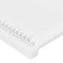 White synthetic leather headboard bed frame 140x200 cm by , Beds and slatted bases - Ref: Foro24-3125513, Price: 228,73 €, Di...