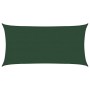 Toldo de vela verde oscuro HDPE 160 g/m² 4x7 m
