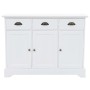 Sideboard mit 3 Türen, MDF und Kiefernholz, 105 x 35 x 77,5 cm von vidaXL, Sideboards - Ref: Foro24-245754, Preis: 273,13 €, ...
