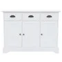 Sideboard with 3 doors MDF and pine wood 105x35x77.5 cm by vidaXL, Sideboards - Ref: Foro24-245754, Price: 259,11 €, Discount: %