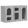 Aparador Gris Sonoma 100 x 35 x 59 cm Madera de ingeniería en Aparadores | Comprar online en Foro24