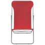 Klappbare Strandkörbe 2 Einheiten Stahl und roter Oxford-Stoff von vidaXL, Gartenstühle - Ref: Foro24-44360, Preis: 74,03 €, ...
