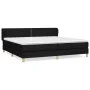 Box spring bed with black fabric mattress 200x200 cm by , Beds and slatted bases - Ref: Foro24-3126751, Price: 579,65 €, Disc...