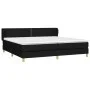 Box spring bed with black fabric mattress 200x200 cm by , Beds and slatted bases - Ref: Foro24-3126751, Price: 579,65 €, Disc...