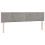 Box spring bed with light gray velvet mattress 160x200 cm by , Beds and slatted bases - Ref: Foro24-3127439, Price: 477,70 €,...