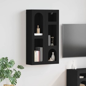 Mueble colgante Negro 59 x 20 x 100 cm Madera de ingeniería en Armarios y almacenamiento | Comprar online en Foro24
