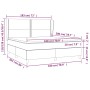 Cama box spring con colchón tela gris oscuro 180x200 cm de , Camas y somieres - Ref: Foro24-3127902, Precio: 620,26 €, Descue...