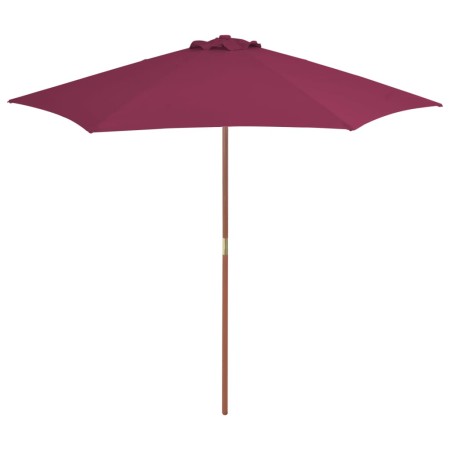 Gartenschirm mit Holzstange 270 cm Burgunderrot von vidaXL, Sonnenschirme - Ref: Foro24-44517, Preis: 56,92 €, Rabatt: %