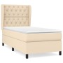 Boxspringbett mit cremefarbener Stoffmatratze 80x200 cm von , Betten und Lattenroste - Ref: Foro24-3128162, Preis: 359,25 €, ...