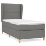 Box spring bed with dark gray fabric mattress 90x190 cm by , Beds and slatted bases - Ref: Foro24-3128406, Price: 323,82 €, D...