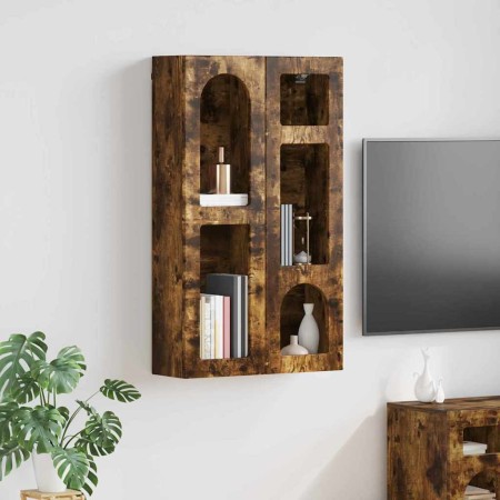 Mueble colgante con estante Roble ahumado 59 x 20 x 100 cm en Armarios y almacenamiento | Comprar online en Foro24