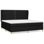 Cama box spring con colchón tela negro 200x200 cm de , Camas y somieres - Ref: Foro24-3128471, Precio: 646,59 €, Descuento: %
