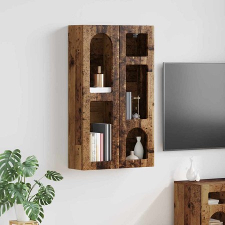 Mueble colgante con estante Madera vieja 59 x 20 x 100 cm en Armarios y almacenamiento | Comprar online en Foro24