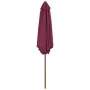 Sombrilla de jardín con palo de madera 270 cm burdeos de vidaXL, Sombrillas - Ref: Foro24-44517, Precio: 55,97 €, Descuento: %