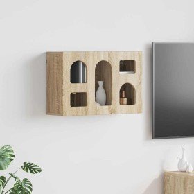 Mueble colgante con estante Roble Sonoma 60 x 20 x 40 cm en Armarios y almacenamiento | Comprar online en Foro24