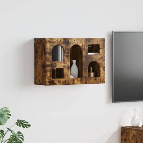 Mueble colgante con estante Roble ahumado 60 x 20 x 40 cm en Armarios y almacenamiento | Comprar online en Foro24