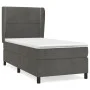 Box spring bed with dark gray velvet mattress 80x200 cm by , Beds and slatted bases - Ref: Foro24-3129118, Price: 328,41 €, D...