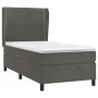 Box spring bed with dark gray velvet mattress 80x200 cm by , Beds and slatted bases - Ref: Foro24-3129118, Price: 328,41 €, D...