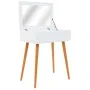 Dresser with MDF mirror 60x40x75 cm by vidaXL, Bedroom Dressers - Ref: Foro24-245751, Price: 105,09 €, Discount: %