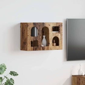 Mueble colgante con estante Madera vieja 60 x 20 x 40 cm en Armarios y almacenamiento | Comprar online en Foro24