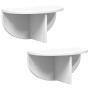 Estante de pared 2 pcs 38 x 19 x 19 cm Madera de ingeniería en Estantes y estanterías | Comprar online en Foro24