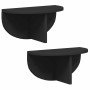 Estante de pared 2 pcs Negro 38 x 19 x 19 cm en Estantes y estanterías | Comprar online en Foro24