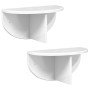 Estante de pared 2 pcs brillante 38 x 19 x 19 cm en Estantes y estanterías | Comprar online en Foro24