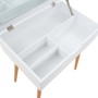 Tocador con espejo de MDF 60x40x75 cm de vidaXL, Tocadores para dormitorios - Ref: Foro24-245751, Precio: 106,73 €, Descuento: %