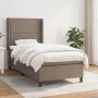 Box spring bed with taupe gray fabric mattress 90x190 cm by , Beds and slatted bases - Ref: Foro24-3131317, Price: 351,25 €, ...