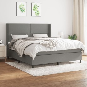 Boxspringbett mit dunkelgrauer Stoffmatratze 160x200 cm von , Betten und Lattenroste - Ref: Foro24-3131362, Preis: 564,57 €, ...