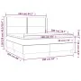 Box spring bed with dark gray fabric mattress 160x200 cm by , Beds and slatted bases - Ref: Foro24-3131362, Price: 552,35 €, ...