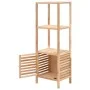 Badmöbel aus massivem Nussbaum 39,5x35,5x123 cm von vidaXL, Schließfächer und Lagerschränke - Ref: Foro24-247099, Preis: 69,4...