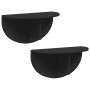Estante de pared 2 pcs Negro 38 x 19 x 19 cm en Estantes y estanterías | Comprar online en Foro24