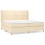 Boxspringbett mit cremefarbener Stoffmatratze 200x200 cm von , Betten und Lattenroste - Ref: Foro24-3131942, Preis: 597,10 €,...