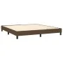 Box spring bed mattress LED lights dark brown fabric 180x200cm by , Beds and slatted bases - Ref: Foro24-3133096, Price: 519,...