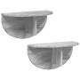 Estante de pared 2 pcs Gris Sonoma 38 x 19 x 19 cm en Estantes y estanterías | Comprar online en Foro24